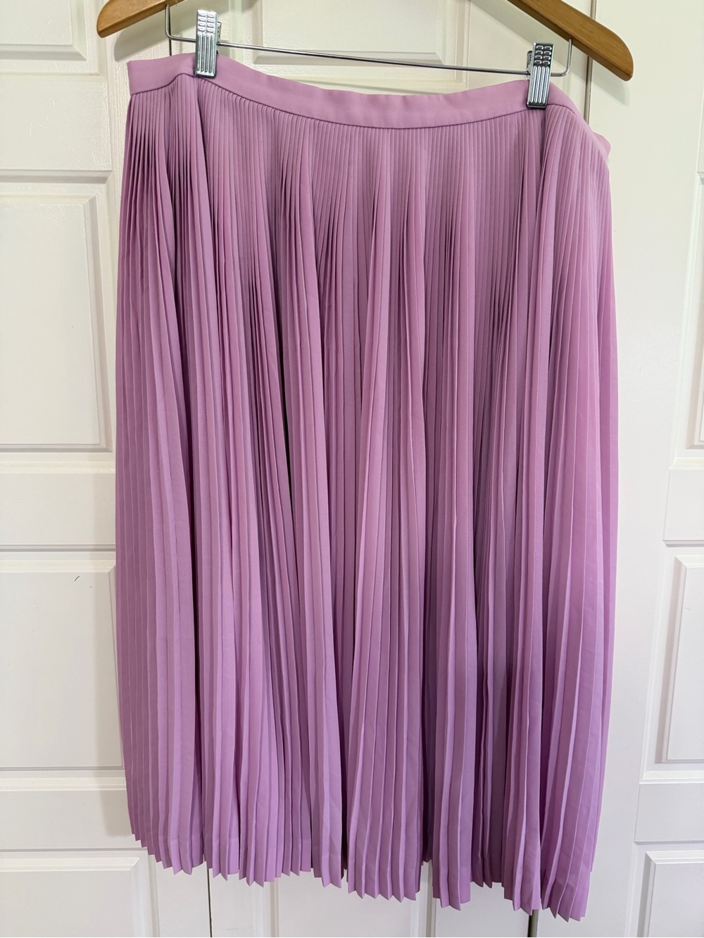 J. Crew Lavender Pleated Skirt